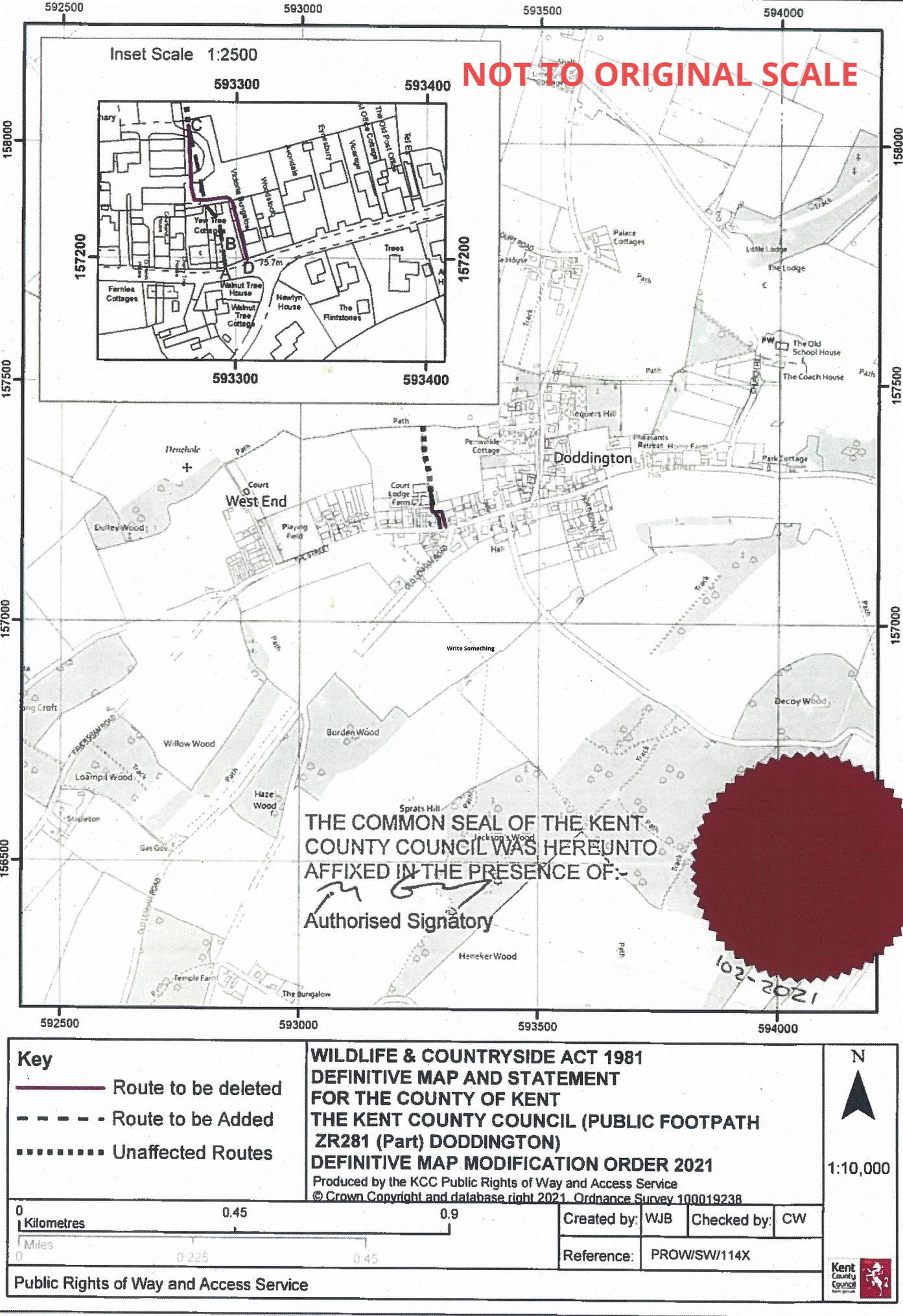 map for County of Kent