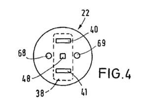 A drawing of a plug