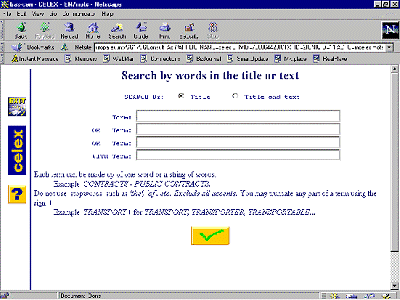 CELEX Internet Search Form