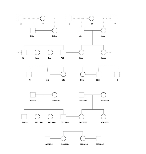 Figure 1: Organisation and flow of health data, genealogical and genetic information and opt-out list in the making of the GGPR database. Based partly on Figure 3.1 in Security Target